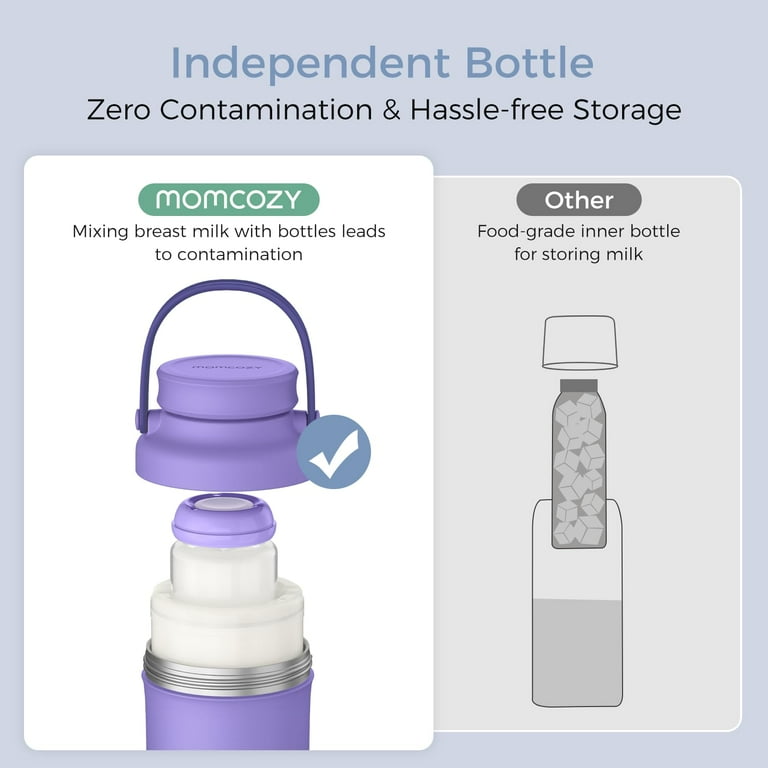 Momcozy Breast Milk Cooler offers 24H+ extended cooling with
