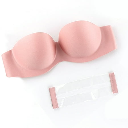 

Women s Strapless Bra Wireless Push Up Small Chested Multiway Wirefree Seamless Bras Multiway Contour Plus Size Bra Red Carpet Naturally Pink