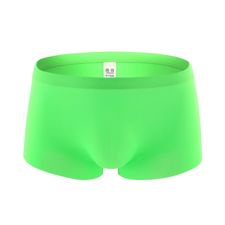 Aayomet Men'S Underwear Men's Enhancing Underwear Briefs Ice Silk Big Ball  Pouch Briefs for Male Pack,Green XXL