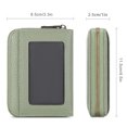 thumbnail image 5 of SENDEFN Leather Credit Card Holder Wallet for Women RFID Small Zipper Card Case with ID Window, 5 of 8