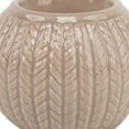 thumbnail image 5 of Northlight Cable Knit Ceramic Christmas Candle Holder - 3.25" - Beige, 5 of 8
