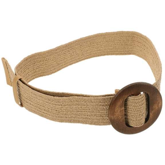 HONITANO 1Pack Khaki Flat Buckle Utility Belt Women Adjustable Length for Daily Wearing