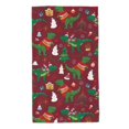 thumbnail image 1 of Balery Dinosaur Christmas Happy New Year Toalla de Microfibra Premium con Estampado – 27.5x16 pulgadas, Alta Absorción, Suave y Aterciopelada, Secado Rápido, 1 of 6