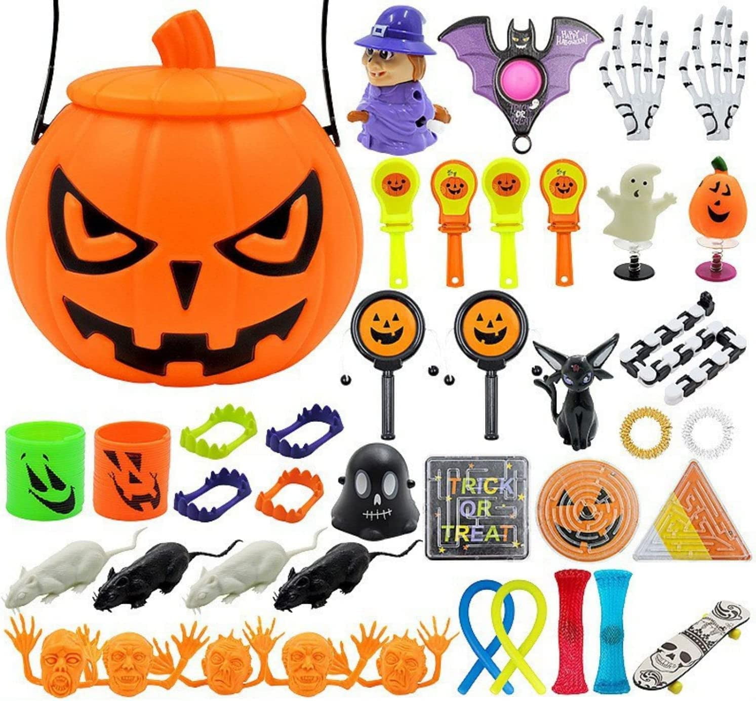 41Pcs Halloween Fidget Toys Pack, Advent Blind Box Stress Relief and