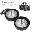thumbnail image 4 of Peet Travel Bowls, Acero inoxidable y cuencos para perros que salvan espacios de eva con bolsa para caminar para acampar, 4 of 7