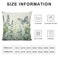 thumbnail image 5 of ARISTURING Eucalyptus Leaves Throw Pillow Covers Sage Green Leaf Butterfly Decorative Pillow Cases Spring Summer Floral Pillow Cover Farmhouse Decor for Room Couch Sofa Patio Porch Outdoor, 5 of 5