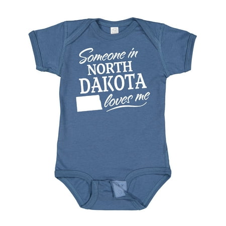 

Inktastic Someone in North Dakota Loves Me Gift Baby Boy or Baby Girl Bodysuit
