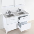thumbnail image 2 of Bellaterra Home 500700-48D-WER 48 in. Quartz Top & Ceramic Rectangular Sinks, White, 2 of 2