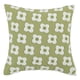 thumbnail image 1 of Funda de almohada con estampado de flores verdes para sofá y sala de estar, 1 of 5