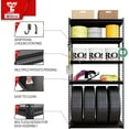 thumbnail image 6 of The Atlas 36" W Laminated Heavy Duty Metal Shelving Unit 4000 Lbs Boltless Garage Storage Shelves Utility Rack Shelf Warehouse Pantry Shed 36" W x 18" D x 72" H, Black, 6 of 15