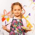 thumbnail image 3 of Pioneer Flower Floral Print Pattern Kids Aprons for Girls and Boys,Adjustable Neck Strap Toddler Aprons for Kids Cooking Baking, 3 of 7