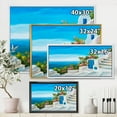 thumbnail image 4 of Designart 'House With Colorful Flowers Near The Sea IV' Nautical & Coastal Framed Canvas Wall Art Print, 4 of 5
