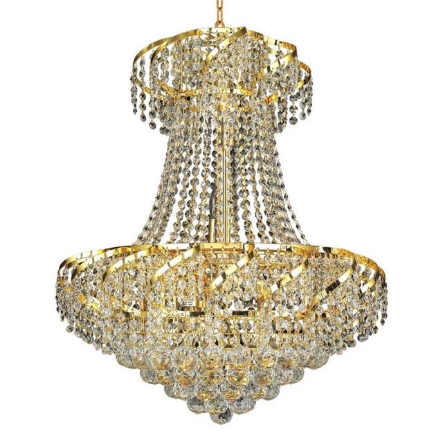 Elegant Lighting Belenus 22" 11 Light Spectra Crystal Chandelier