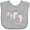 AC-Heather Grey, variant on Inktastic Soon to Be Big Sister Girls Baby Bib