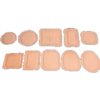 Austin Medical - AMPatch Stoma Cap 1-1/8" - Round End Hole w/ Foam Backing - 3" x 4-1/4" - High Absorbency - Latex-free