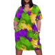 thumbnail image 1 of Mardi Gras Splash-vestido holgado con bolsillos para mujer Vestidos de Noche de graduación, 1 of 6