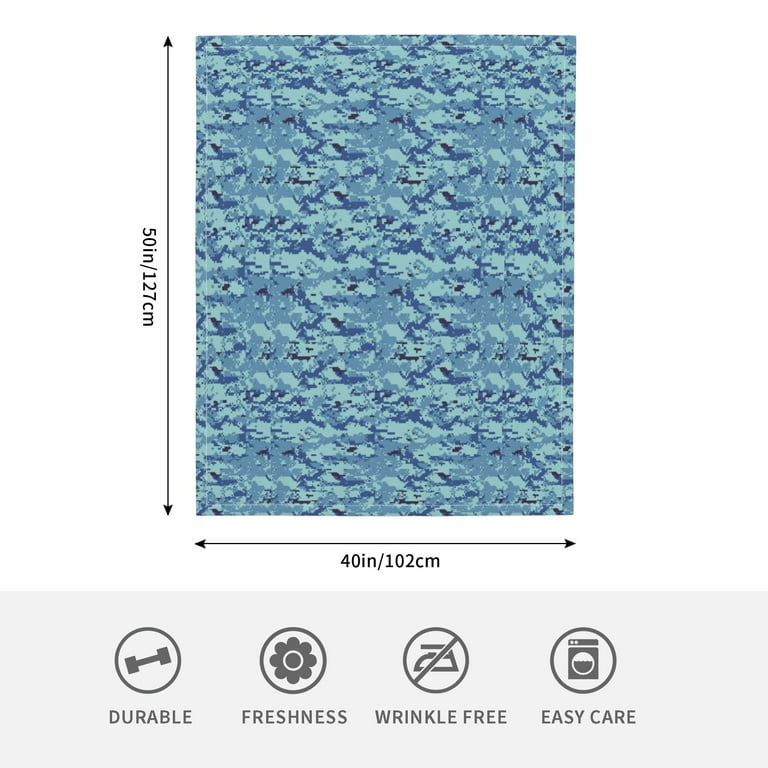 Navy Digital Camo Blue Blanket For Boys Girls Neutral 40x50 Inches Soft Double Layer Baby Blankets With Dotted Backing Receiving Blanket Bed Throws For Newborn Infant Babies Walmart