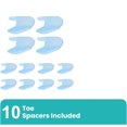 thumbnail image 7 of 12-Pack Gel Toe Separators - Bunion Pads – Toe Spacers for Overlapping Toes Straightening for Men and Women (4L+8S, Transparent Blue), 7 of 7