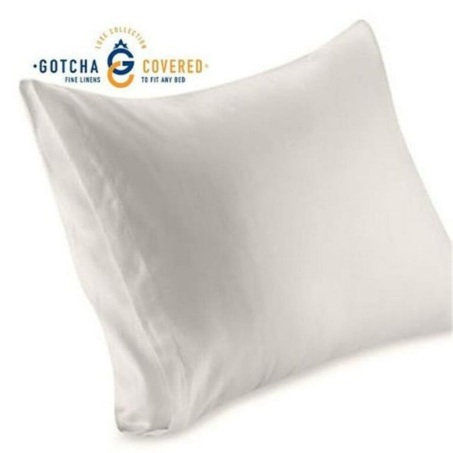 Gotcha Covered Luxe Conventional Pillowcases, Ivory - King - 1 Pair