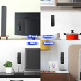 thumbnail image 2 of Support de Rangement pour Samsung LED LCD HDTV 3D 4K TV, Auto-Adhésif, Solide et Robuste Support Mural pour Télécommande Samsung TV (2 Pcs, Noir), 2 of 5