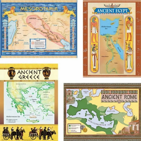 Bulletin Guide - Teacher Created Resources Ancient Civilizations Charts Bulletin Board Set with Teacher Guide, 18