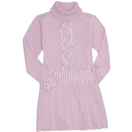 Girl Connection - Girl's Sparkly Sweater Dress