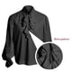 thumbnail image 3 of Camisa pirata con volantes para hombre, estilo victoriano, renacentista, steampunk, vampiro, poeta, disfraz gótico medieval, 3 of 5