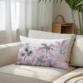 thumbnail image 3 of Pink Palm Tree Throw Pillow Cover, Pillowcase Protectors with Zipper, Breathable Decorative Lumbar Pillow Case Cover, Forest Tropical Plants Flower Leaf Pillow Shams for Couch Sofa 16x24Inch, 3 of 8