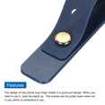 thumbnail image 4 of Uxcell 2 Pcs Phone Loop Finger Holder Silicone Phone Strap Grip Holder for Most Smartphones Blue, 4 of 6