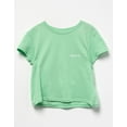 thumbnail image 2 of Roxy Girls Kids Youth T-Shirt Twin Palms Boyfriend Fit 4-16 Short Sleeve Tee Top (Small (8), Light Green), 2 of 2