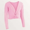 thumbnail image 5 of Byoo Little Girls Long Sleeve Ballet Shirt Solid Color Yoga Sports Casual Layering Tee, 5 of 5