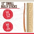 thumbnail image 4 of Best Dog Chews - Premium Thin Bully Sticks - 12 inch (12 Count,15-30g) - Natural Protein-Rich Dog Chews - Keep Your Dog Busy - Fully Digestible - Great for Dental Health - All Breed Sizes and Puppies, 4 of 10
