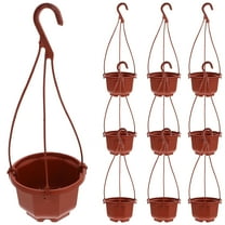 10 Sets of Flower Hanging Baskets Indoor Hanging Planters Hook Plant Pots Hanging Plants Holders