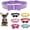 Light purple, variant on Mumup Rhinestone Bowtie Dog Collar for Girls Boys,Cute Dazzling Sparkling Soft Suede Leather Pretty Bling Cat Collars Crystal Diamond Pet for Small Medium Large Puppy Kitty Female Male