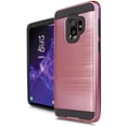 thumbnail image 3 of Samsung Galaxy S9 Shockproof Slim Fit Hybrid Dual Layer Protection Case with Brush Finish Back Cover, 3 of 3