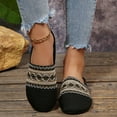 thumbnail image 6 of Black Mesh Flat Shoes For Women Fashionable Casual Comfortable Solid Color Round Toe Breathable All Season Outdoor Leisure Wear Size 41, 6 of 9