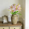 thumbnail image 6 of Lily Artificial Flowers Indoor Outdoor for Decoration UV Resistant Plastic Plants for Garden Porch Bedroom Office Table, 6 of 6