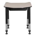 thumbnail image 5 of Ferris 26" x 24" Height Adjustable Student Desk with Book Storage- Maple, 5 of 5