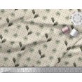 thumbnail image 2 of Soimoi polyester Crepe Fabric Curve Diamond,Leaves & Floral Artistic Decor Fabric Printed Yard 42 Inch Wide, 2 of 3
