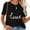 Black, variant on Womens Shirt Where The Wild Things Are Cover Raglan Baseball Tee White 3X-Large