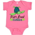 thumbnail image 3 of Inktastic Miami Beach, Florida Happy Sea Turtle Boys or Girls Baby Bodysuit, 3 of 5