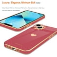 thumbnail image 4 of Compatible with iPhone 13 Case for Girl Women Cute Love-Heart Luxury Bling Plating Soft Back Cover Raised Camera Protection Bumper Silicone Shockproof Phone Case for iPhone 13, Bright Blush, 4 of 14