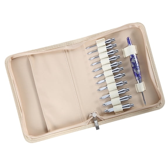 Zeiwohndc Aluminum Crochet Hook with 11 Interchangeable Tip Yarn Craft Tool for Knitting