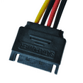 thumbnail image 4 of 3X 6in Splitter Cable Adapter - M/F (Power Cable),3 cable,black, 4 of 5