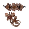 thumbnail image 1 of 2PCS Girls Bird Nest Hair Accessories Women's Fashion Meatball Headwear Bun Hair Claws Rhinestone Flower Hairpin Ponytail Clips 3, 1 of 8