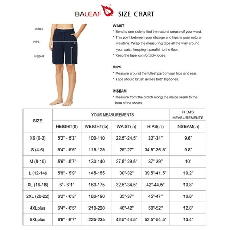 Baleaf - BALEAF Women Workout Basketball Bermuda Shorts with Pockets ...
