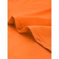 thumbnail image 5 of Unique Bargains Jupe Longue Fendue pour Femmes, Orange, m, 5 of 5