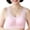 Pinks, variant on Womens Plus Size Bra, Push Up Lace Trim High Elastic Thin Sports Bra Without Underwire Purples XL