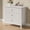 White, variant on Fluted 3 Drawer Dresser, Wide Dresser Nightstand for Bedroom, Modern Wood Chest of Drawers, Large Painted Nightstand with 3 Drawers for Closet, Hallway, Entryway