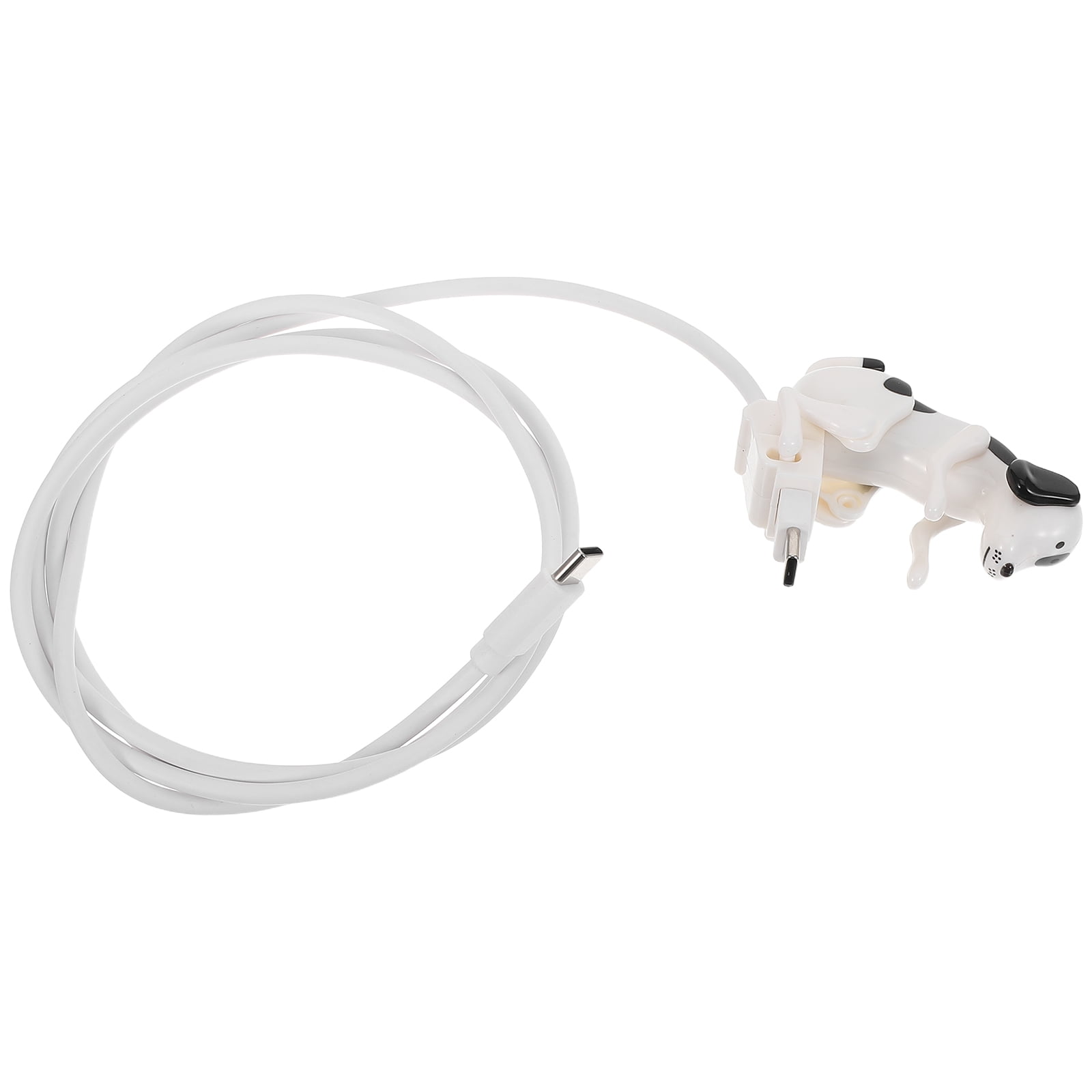 BESTYASH White USB-C Fast Charging Cable with Dog-Shaped Connector for Data Transfer and Use